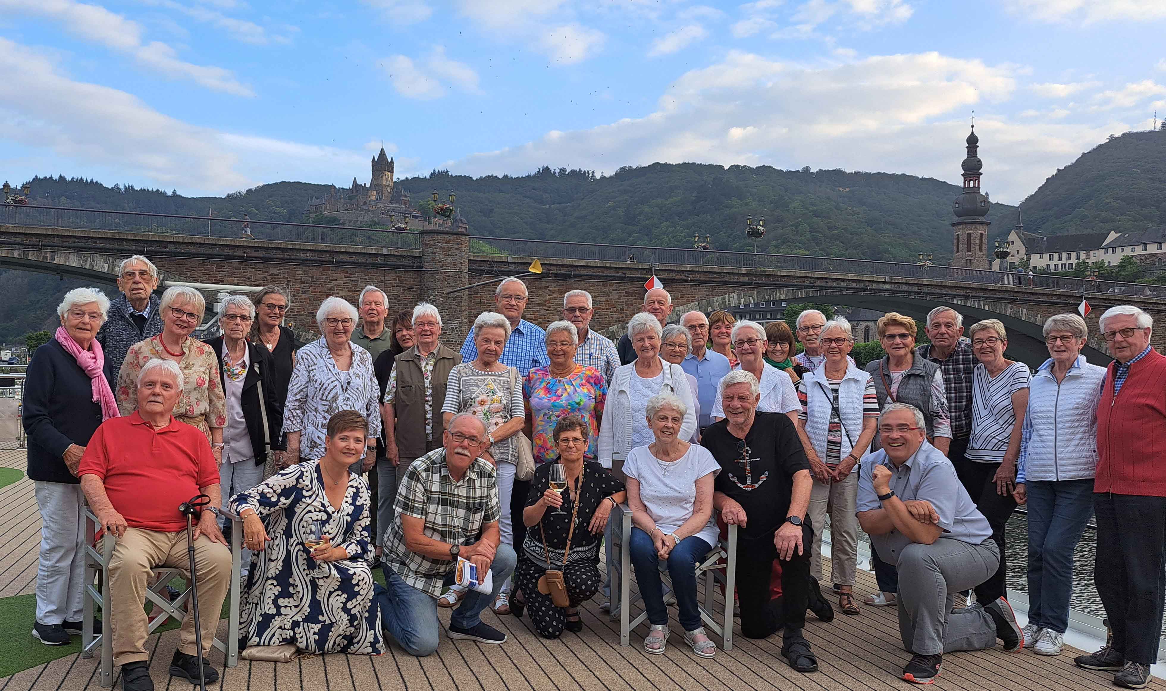 In Cochem vor der Reichsburg