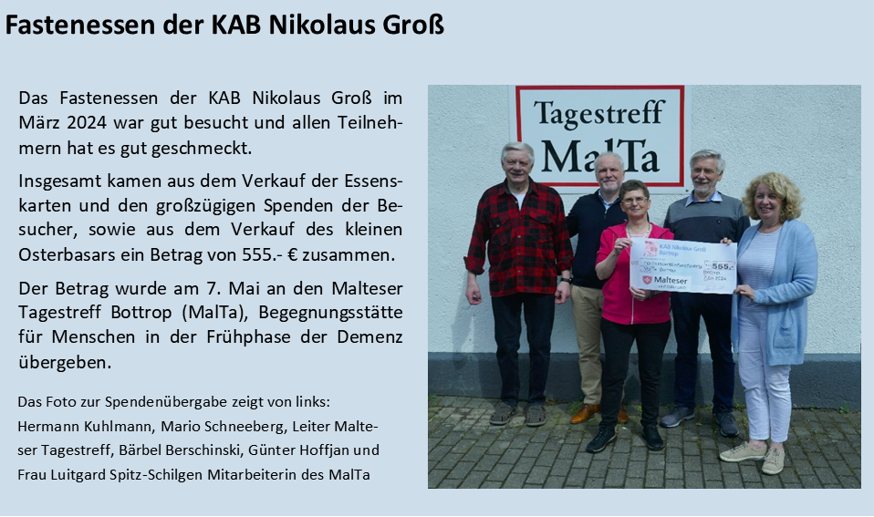 Spendenübergabe MalTa
